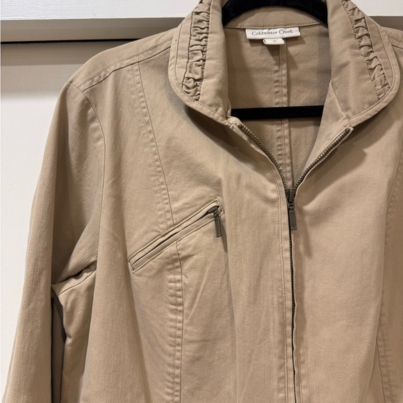 Coldwater Creek Utility Jacket in Tan - Picture 2 of 7